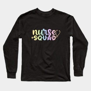 Nurse squad - funny nurse joke/pun Long Sleeve T-Shirt